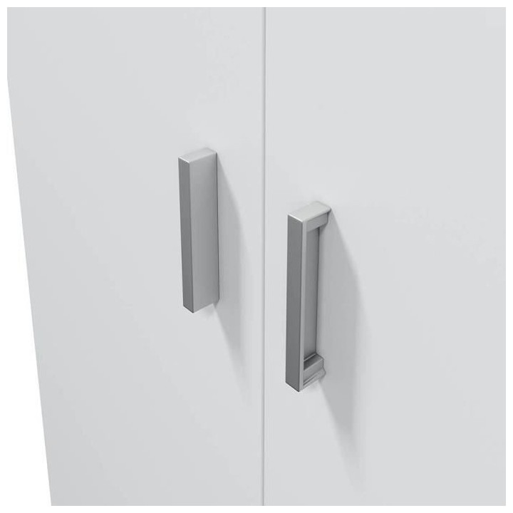 Meuble a chaussures armoire BASIC - 2 portes + 6 étageres - Mélamin