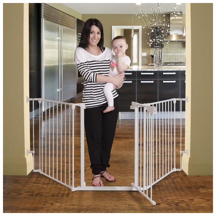 Barriere de sécurité - DREAMBABY - NEWPORT - 3 panneaux - 85,5-200 x