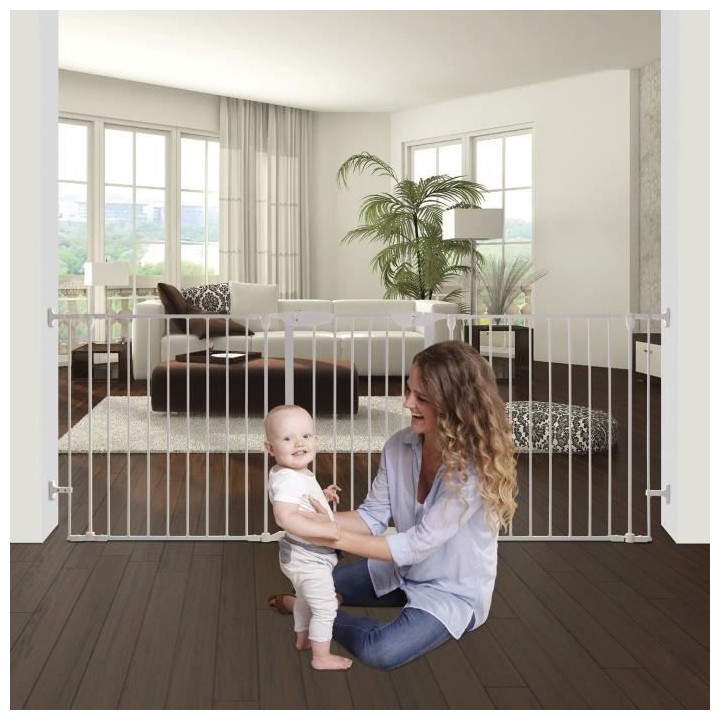Barriere de sécurité - DREAMBABY - NEWPORT - 3 panneaux - 85,5-200 x