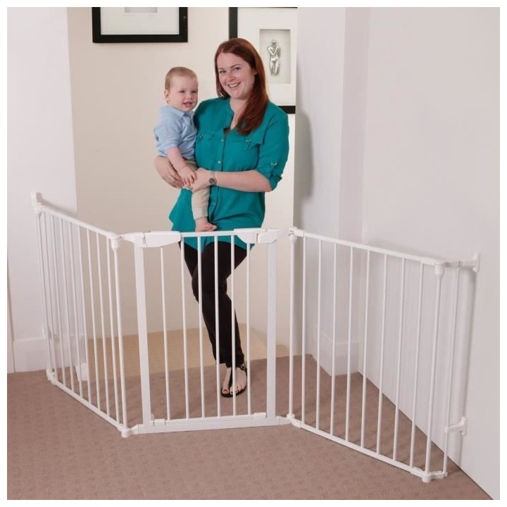 Barriere de sécurité - DREAMBABY - NEWPORT - 3 panneaux - 85,5-200 x