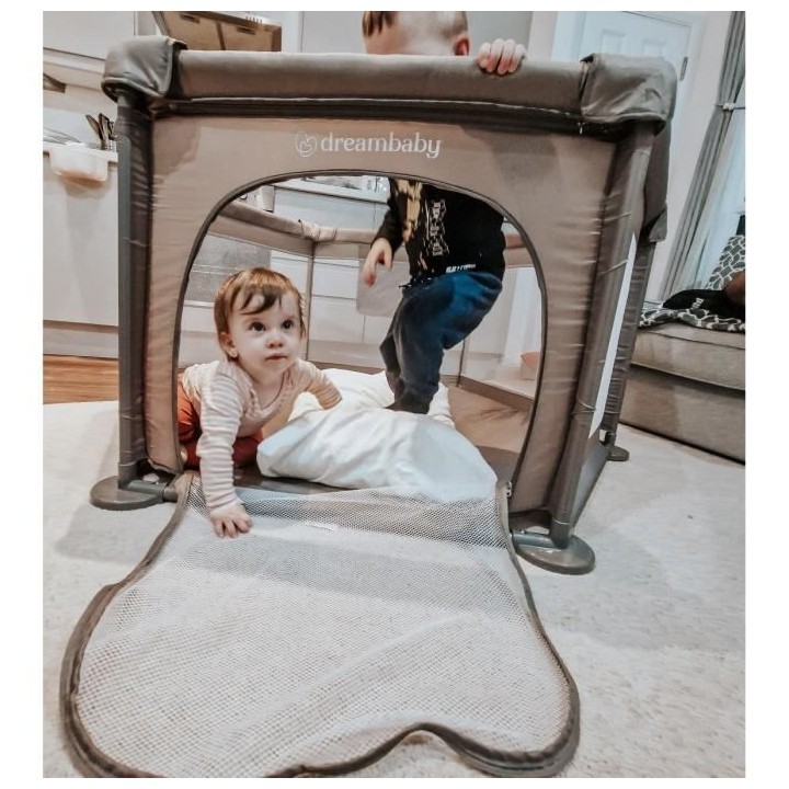 Parc a bébé - DREAMBABY - EXPLORE - Rembourré avec tapis de sol ada