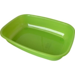 AIME Bac a litiere sans rebord - Bords arrondies - 43 x 31 x 10 cm - P