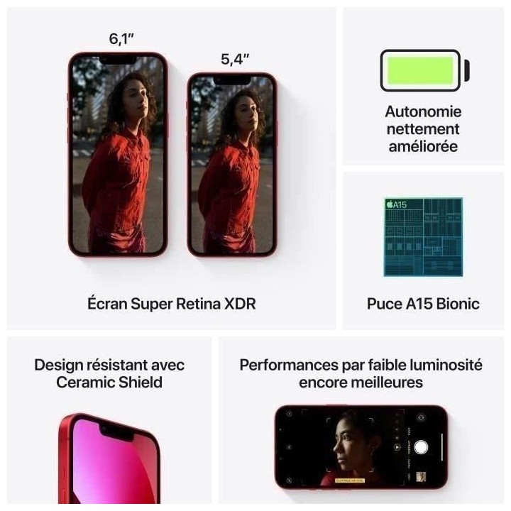 iPhone 13 128Go Red