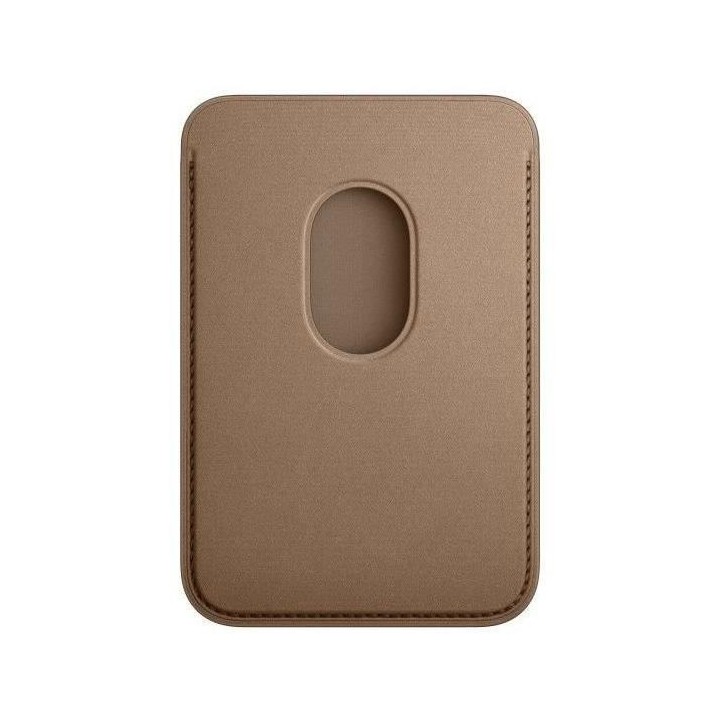 APPLE Porte-cartes iPhone finement tissé - Taupe