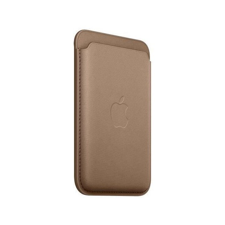 APPLE Porte-cartes iPhone finement tissé - Taupe
