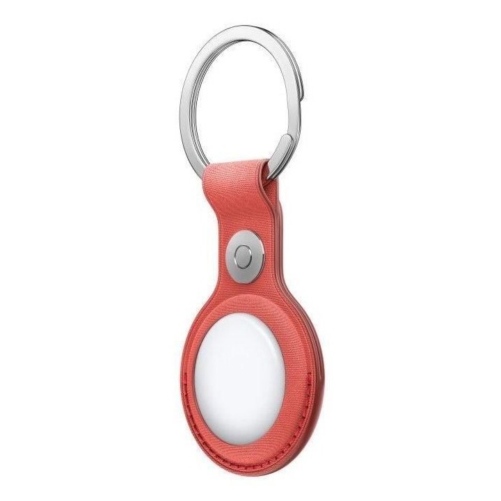 APPLE Porte-clés AirTag FineWoven - Corail