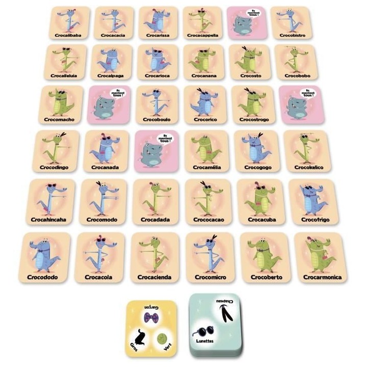 RapidCroco - Asmodee - Jeu d'enquete - 32 Suspect 1 coupable