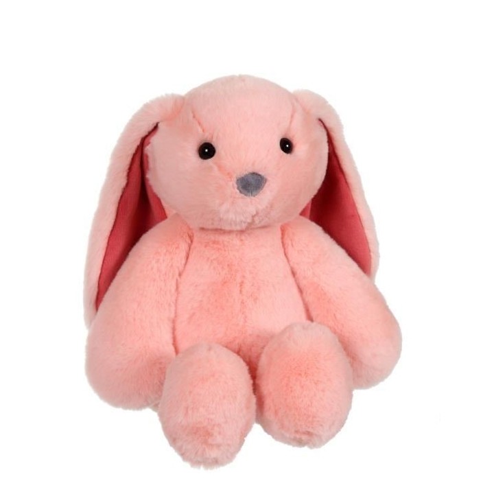 Peluche Lapin Trendy Bunny - GIPSY TOYS - Rose, 28 cm