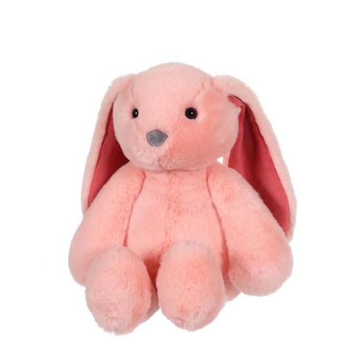 Peluche Lapin Trendy Bunny - GIPSY TOYS - Rose, 28 cm