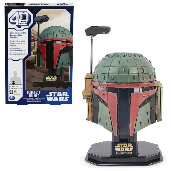 SPIN MASTER CASQUE BOBA FETT Star Wars 4D Build