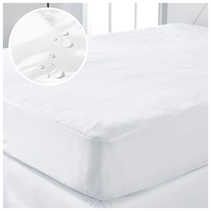 Protege matelas imperméable - TODAY - Essential - 140x190 cm - Blanc