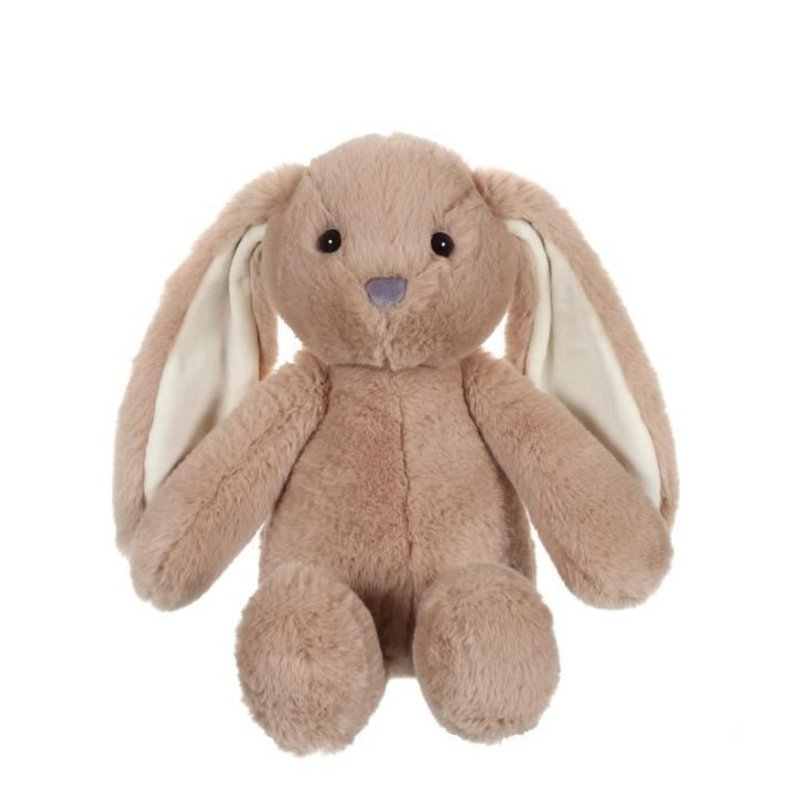 Peluche Lapin Trendy Bunny - GIPSY TOYS - Marron, 28 cm