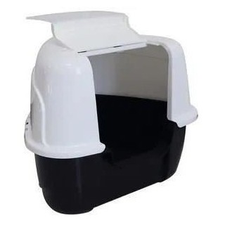 TANIS Maison toilette - Mpets - Noire & Blanche - XL