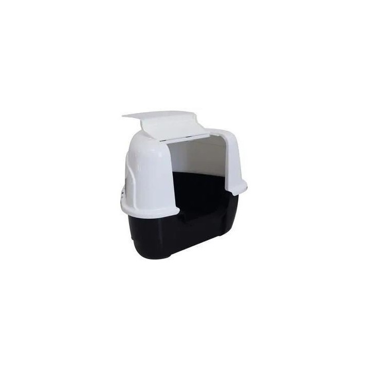 TANIS Maison toilette - Mpets - Noire & Blanche - XL