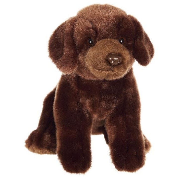 Peluche Chien Labrador Marron - GIPSY TOYS - Assis, 25 cm