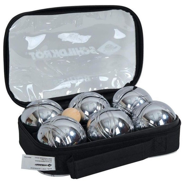Schildkrot Funsport Set de boules de pétanque Argent et Noir - 400088