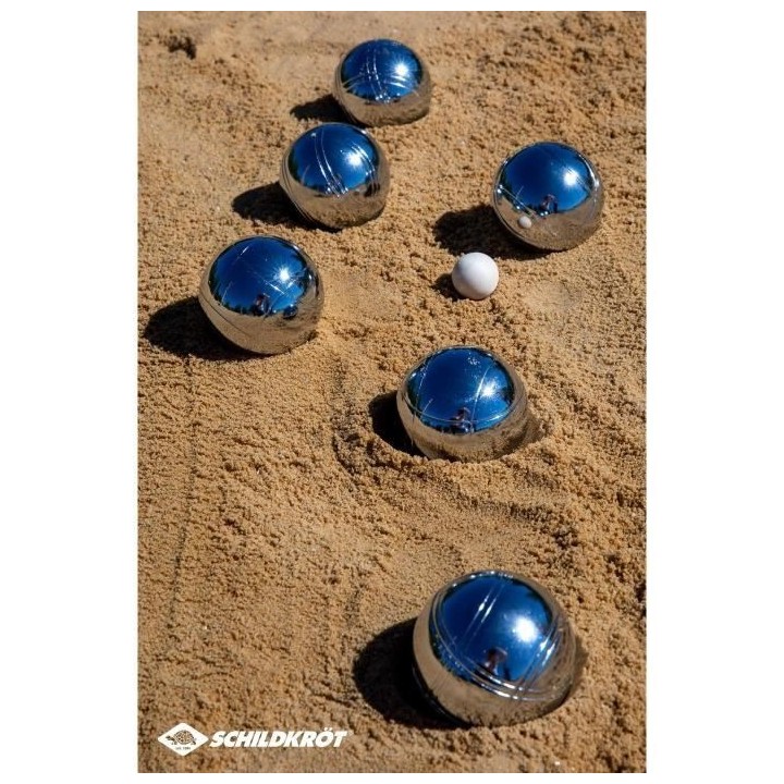 Schildkrot Funsport Set de boules de pétanque Argent et Noir - 400088