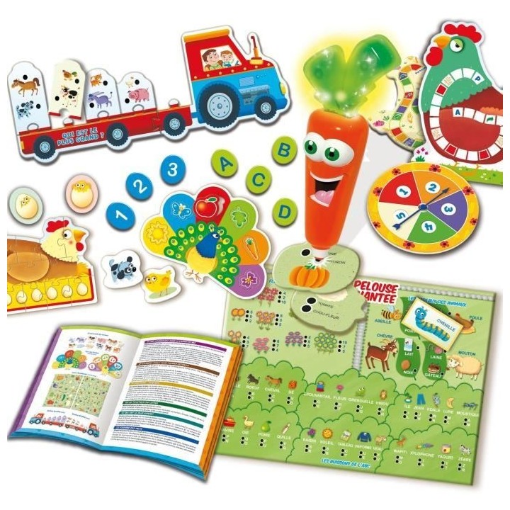 Coffret de jeux éducatif - LISCIANI GIOCHI - Carotina 50 jeux - Rouge