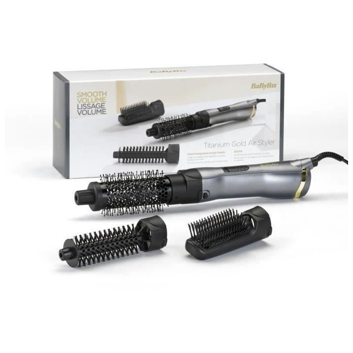 Brosse soufflante Titanium Gold - BABYLISS - AS85TE - 800 W - 2 tempé