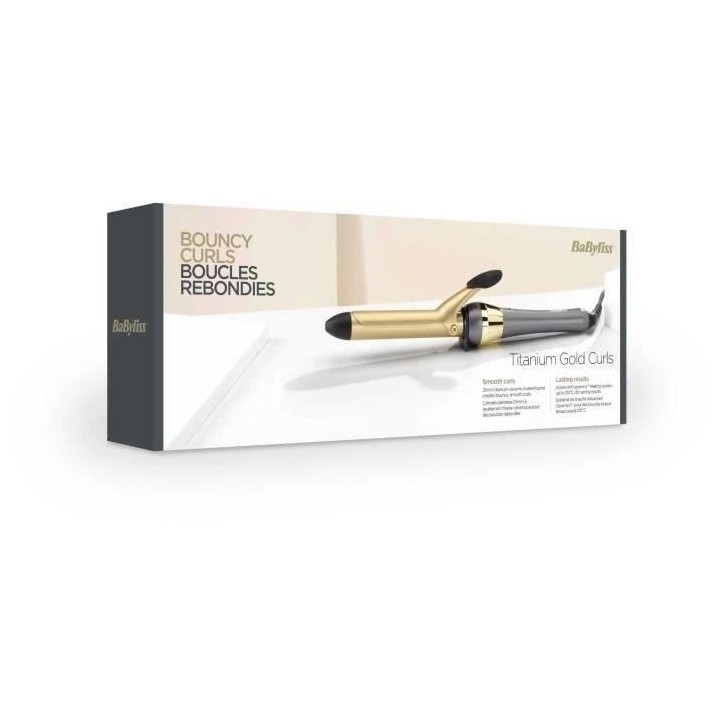 Boucleur Berry Crush Tong - BABYLISS - 2524PE - Cylindre de 25 mm - Ti