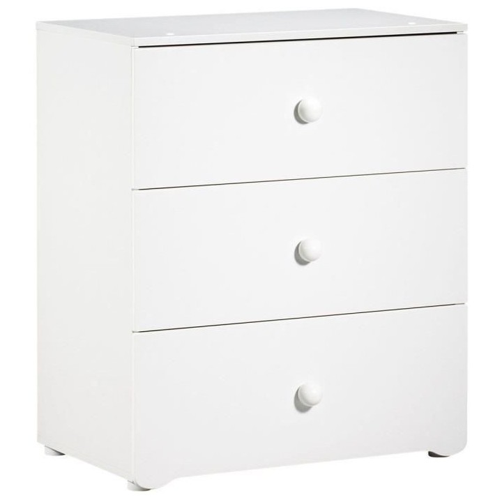 Chambre bébé duo Basic boule: Lit 120x60, commode a langer - Babypri