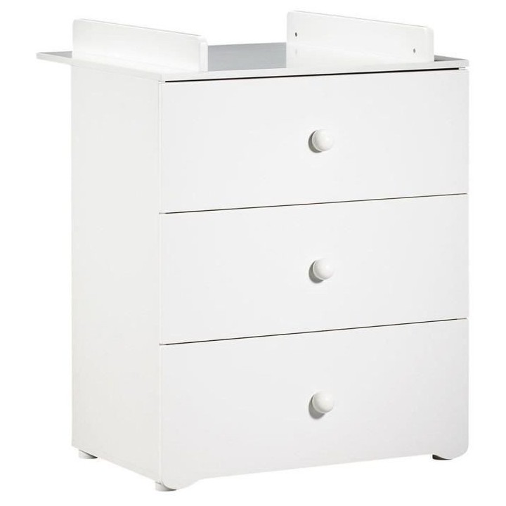 Chambre bébé trio Basic boule: Lit 120x60, commode a langer et armoi