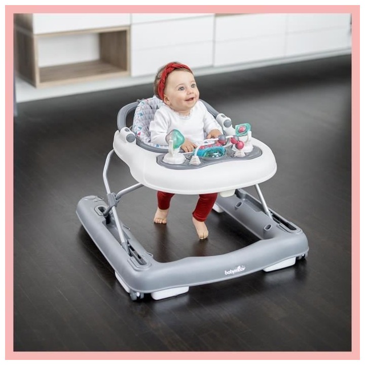 BABYMOOV Trotteur-Pousseur bébé - Evolutif - Pliage compact - Musica