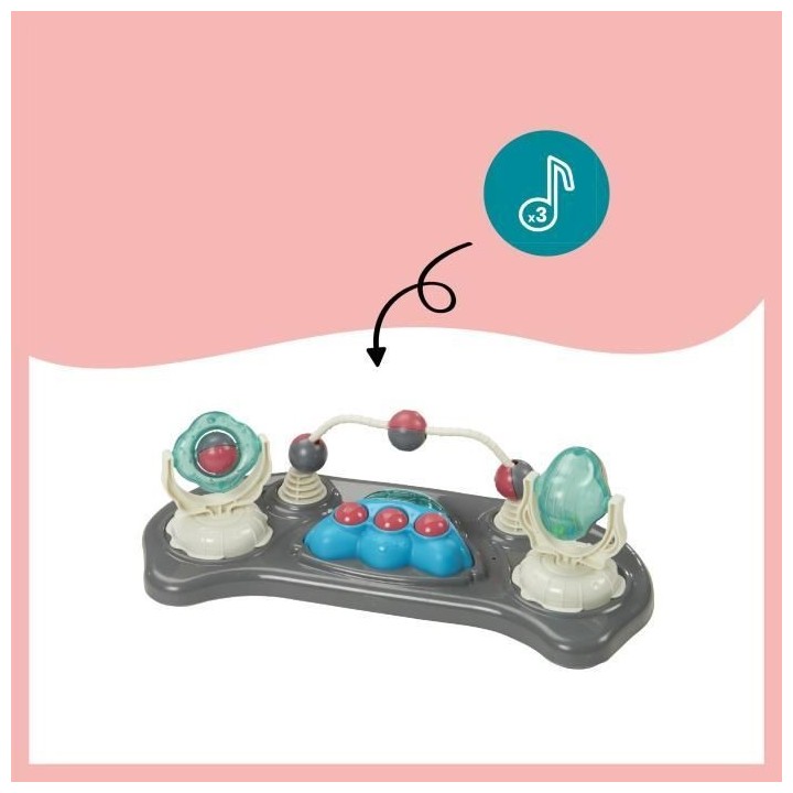 BABYMOOV Trotteur-Pousseur bébé - Evolutif - Pliage compact - Musica