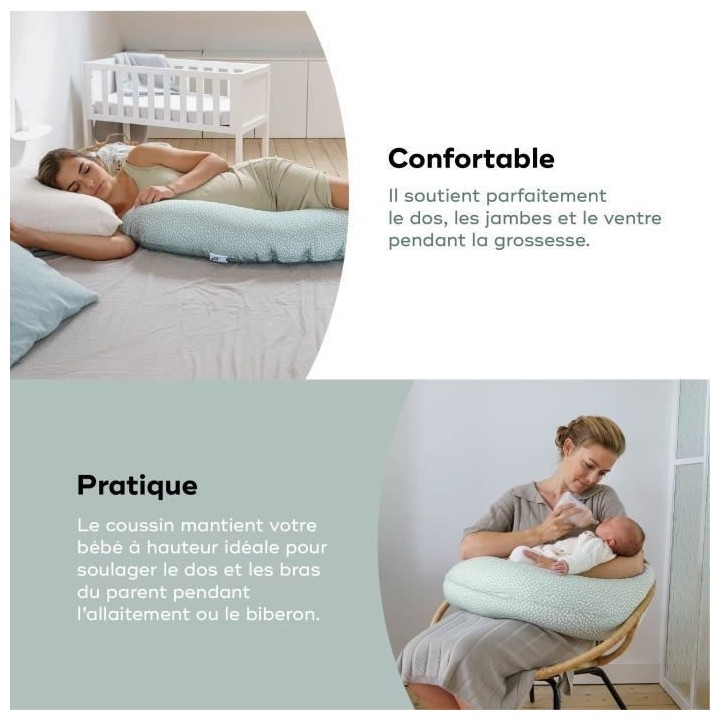 doomoo Coussin de Maternité et Coussin d'Allaitement Buddy, Ultra Con