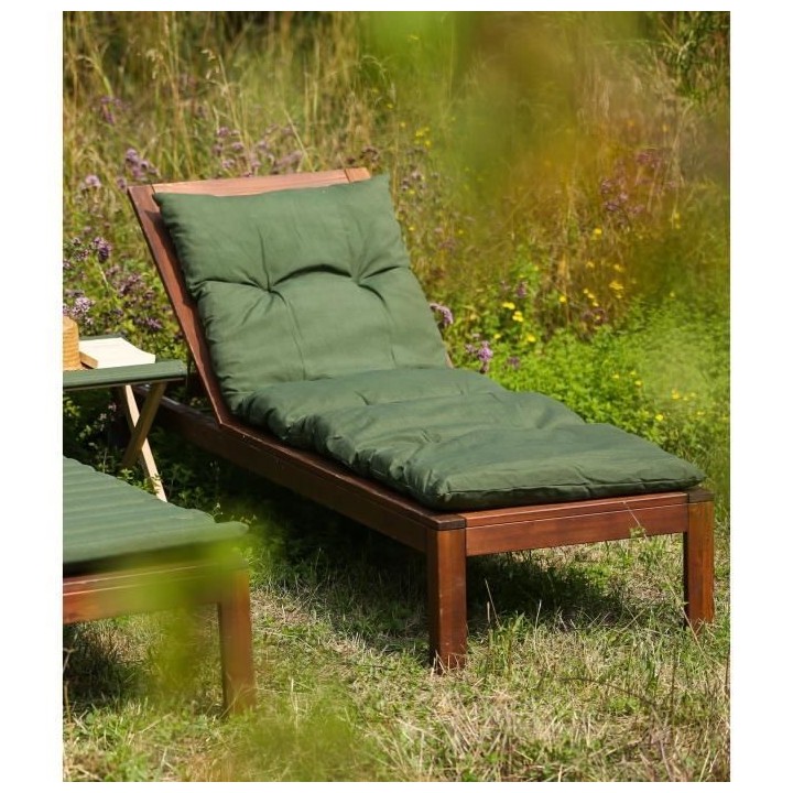 Coussin bain de soleil - JARDIN PRIVE - FLOCONS - Algue