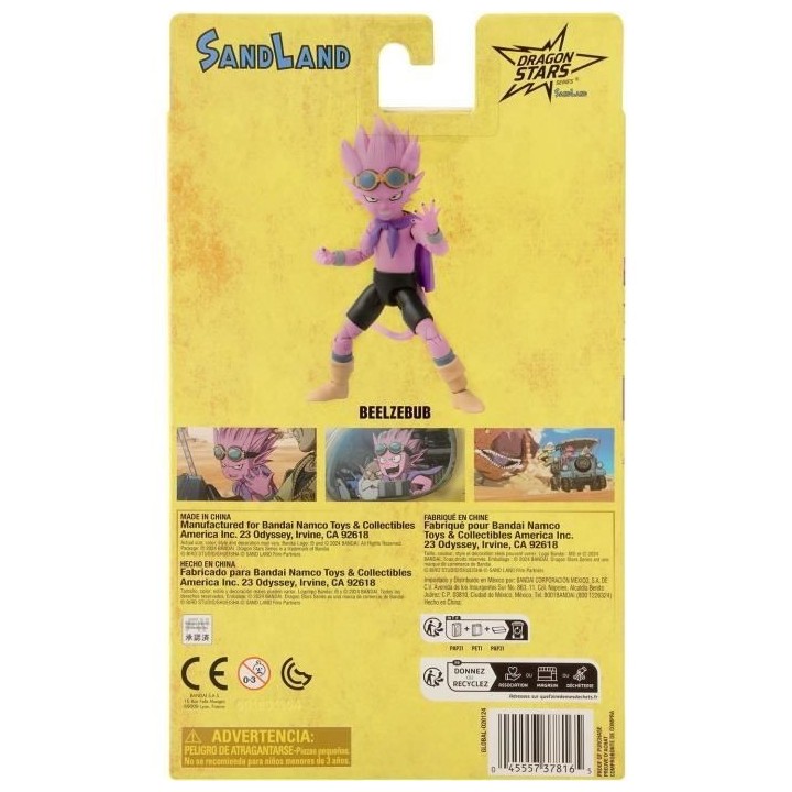 Figurine - BANDAI - Sand Land Dragon Stars Beelzebub - 17 cm, articul