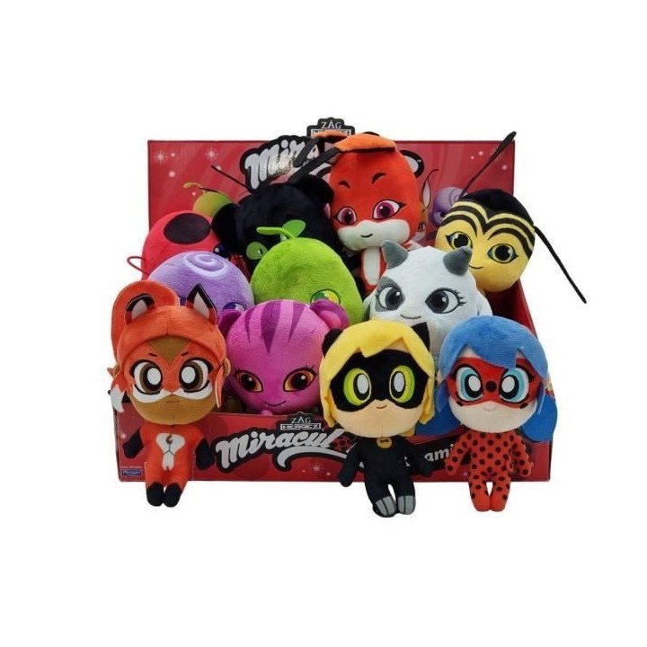 BANDAI Miraculous Ladybug - Peluche 15 cm : Plagg