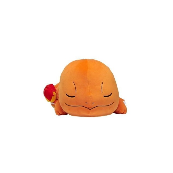 Peluche Salameche Dort 40cm - BANDAI - Pokémon - Doudou ou Oreiller p