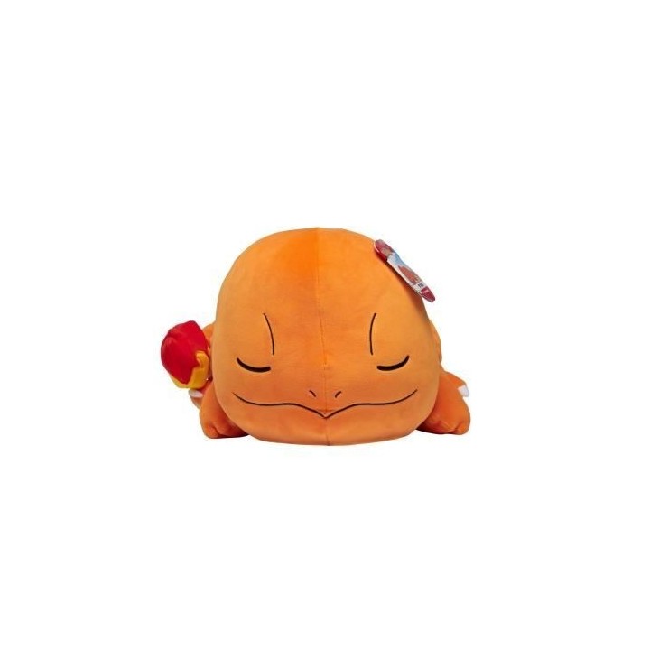Peluche Salameche Dort 40cm - BANDAI - Pokémon - Doudou ou Oreiller p