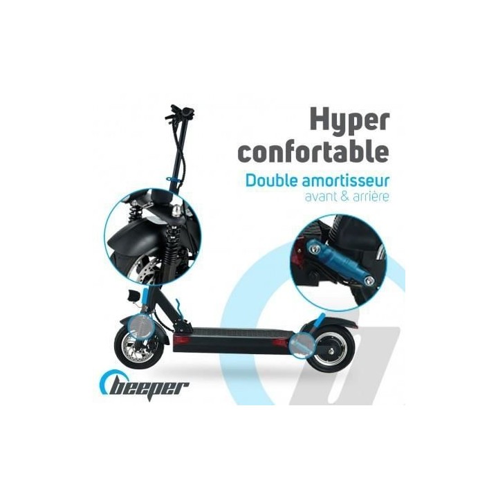 Trottinette électrique pliable - BEEPER MAX FX10-G2-26 - 500W - 10 po
