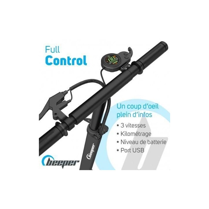 Trottinette électrique pliable - BEEPER MAX FX10-G2-26 - 500W - 10 po