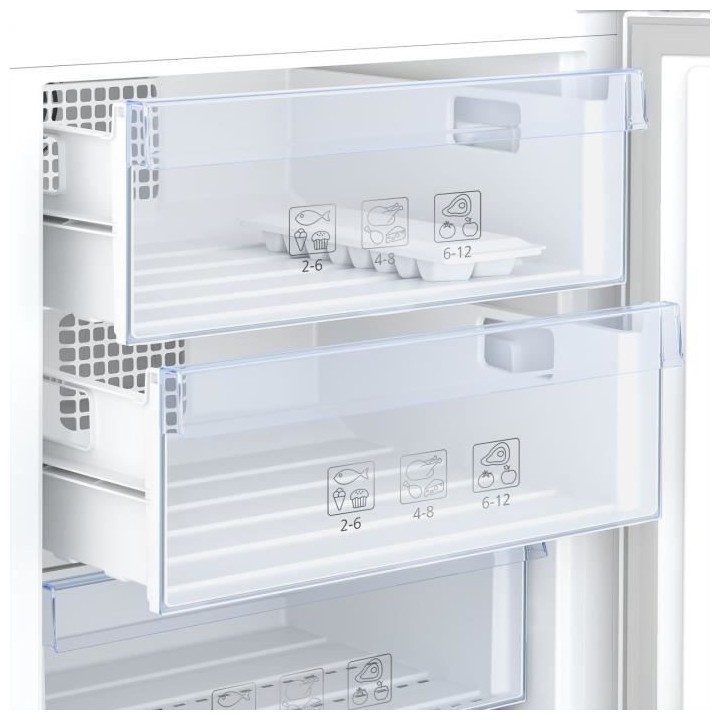 Réfrigérateur pose-libre combiné - BEKO - RCNE560E40ZXPN - Classe E