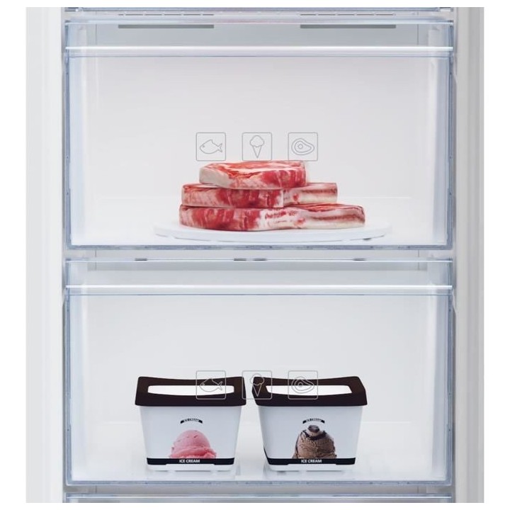 Congélateur armoire - BEKO - RFSM200T40WN - Classe E - 196 L - 145,7