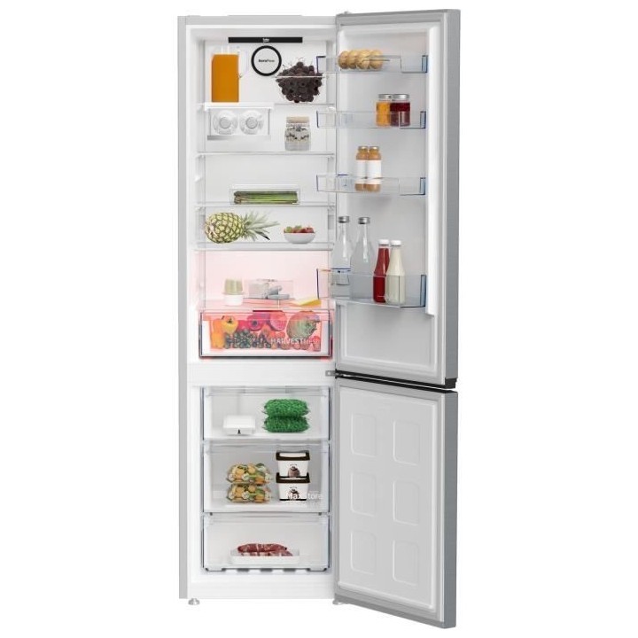 Réfrigérateur pose-libre combiné - BEKO - B5RCNE405HXB - Classe D -