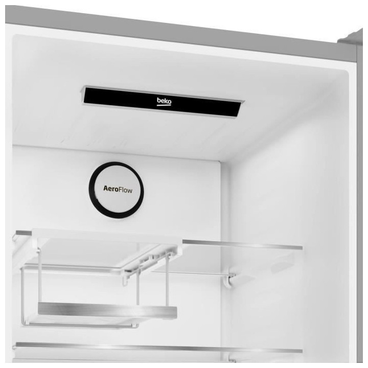 Réfrigérateur pose-libre combiné - BEKO - B5RCNE405HXB - Classe D -