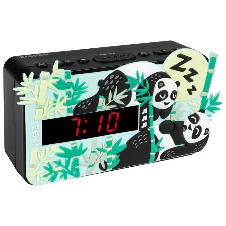 Réveil LED BIGBEN INTERACTIVE R15PANDA3D Effet 3D Décor panda