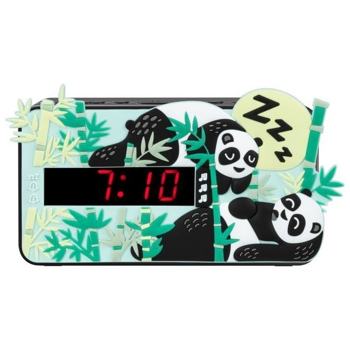 Réveil LED BIGBEN INTERACTIVE R15PANDA3D Effet 3D Décor panda