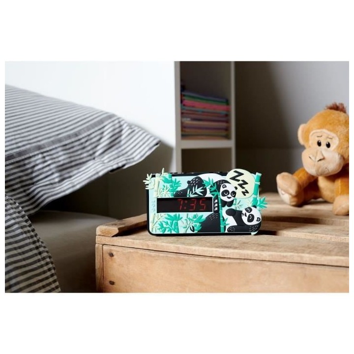 Réveil LED BIGBEN INTERACTIVE R15PANDA3D Effet 3D Décor panda