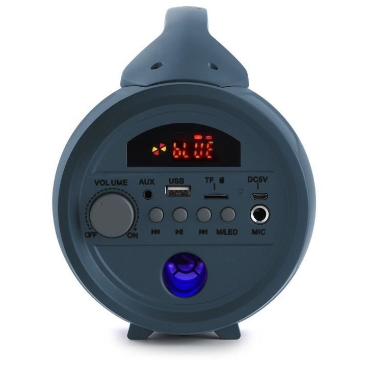 BIGBEN PARTYBTLITEDB - Enceinte lumineuse sans fil - Bluetooth - Micro