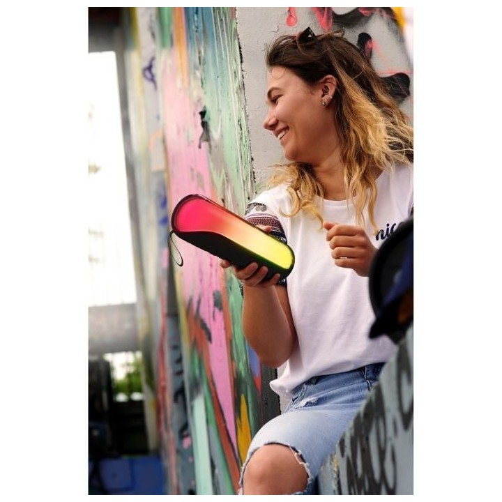 Enceinte lumineuse sans fil 180° - BIGBEN - PARTYBTTUBEBK