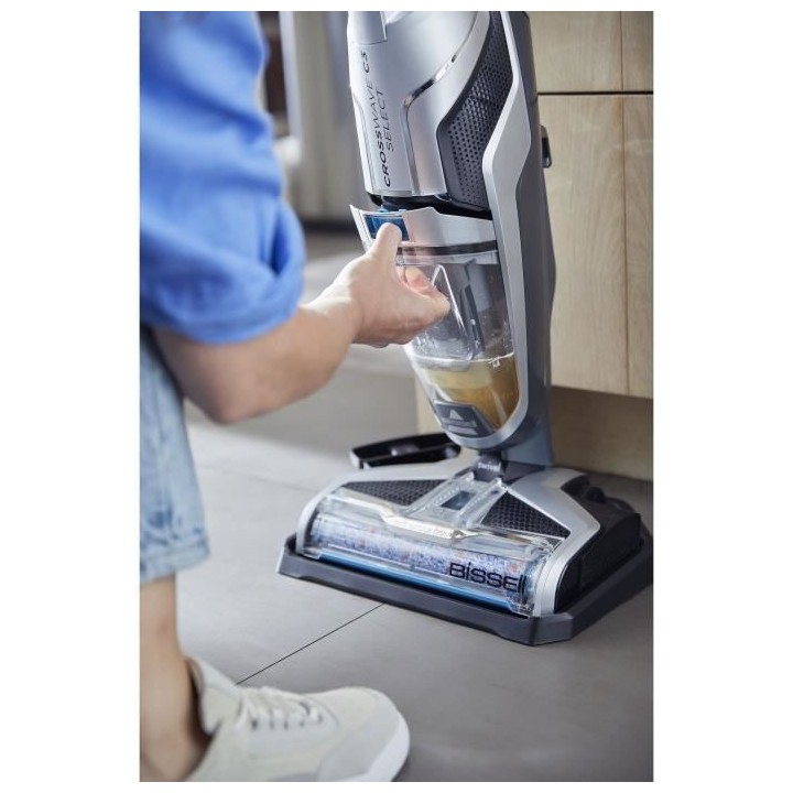 BISSELL CrossWave C3 Select 3551N - Aspirateur Balai Laveur 3 en 1 - N