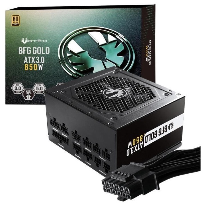 BITFENIX BFG GOLD 850W (80+ Gold) ATX 3.0 - Alimentation PC - 850W