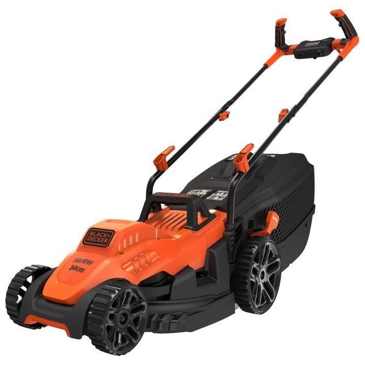BLACK+DECKER Tondeuse Filaire 1400W Poignée BIKE BEMW461BH-QS 34 cm -