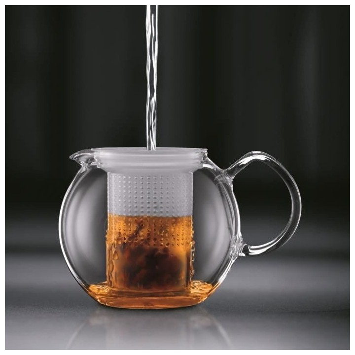 Théiere a piston - BODUM - ASSAM SET - 1.5 l avec filtre plastique +