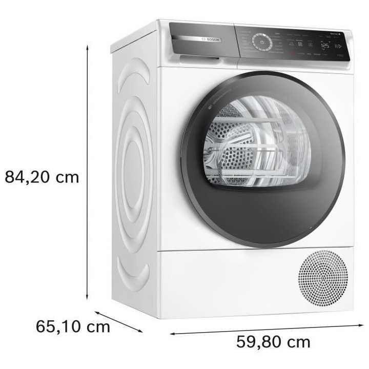 Seche-linge pompe a chaleur BOSCH SER8 WQB245A0FR - 9 kg - Induction -